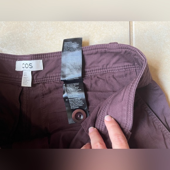 COS Burgundy Wide-Leg Pants - Picture 8 of 12